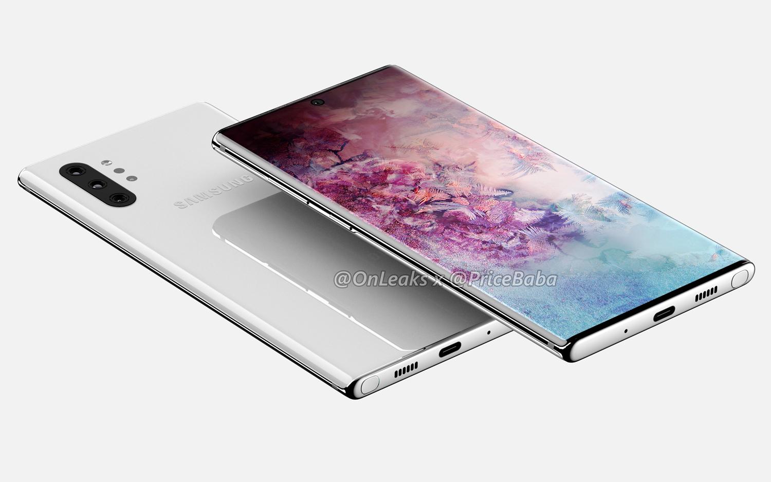 Galaxy Note 10 Pro Renders Show Massive 6.75-inch Screen, 4 Cameras and No 3.5mm Jack