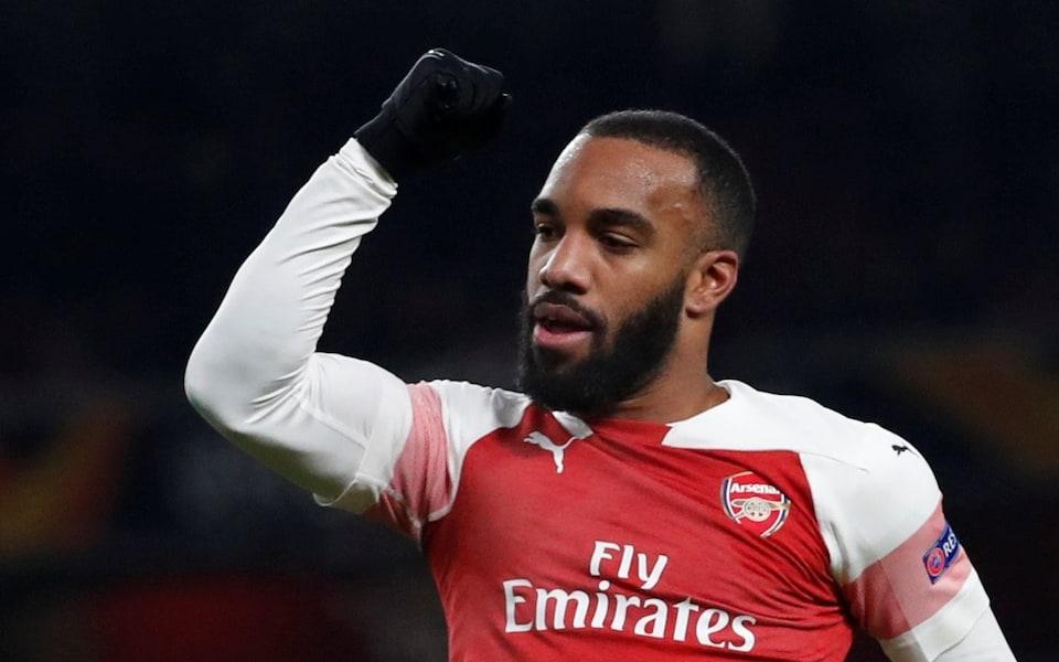 Alexandre Lacazette fires youthful Arsenal to routine victory as Laurent Koscielny returns