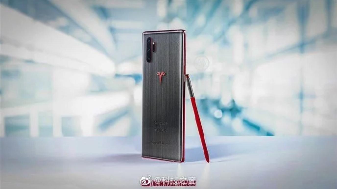 Galaxy Note 10 Tesla Edition Is Just a Render (Update)