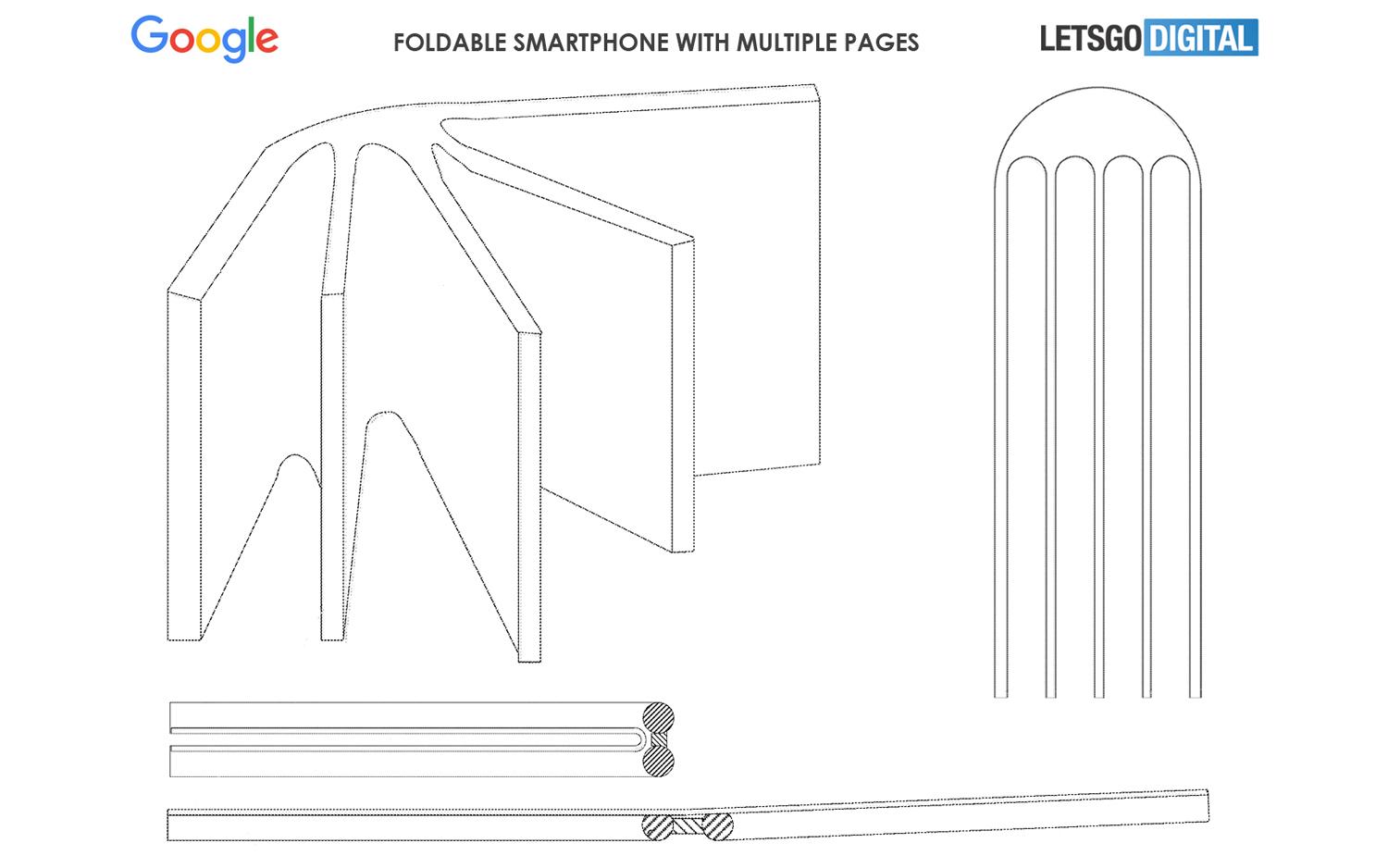 Google Patents Book-Like Foldable Phone with Actual Pages
